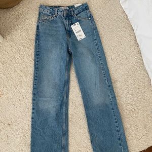 Zara blue denim jeans